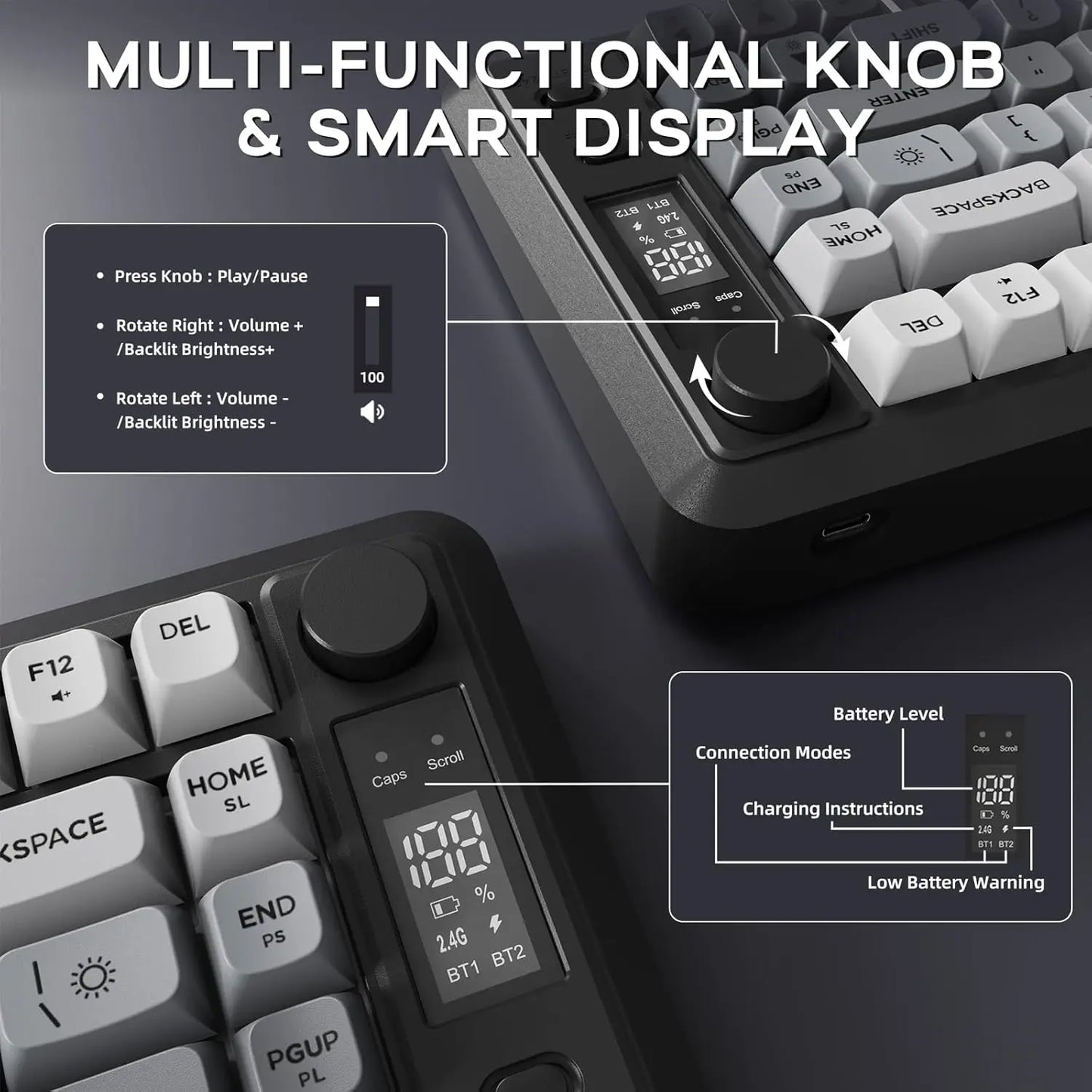 ATTACK SHARK M75 Wireless Gaming Keyboard
