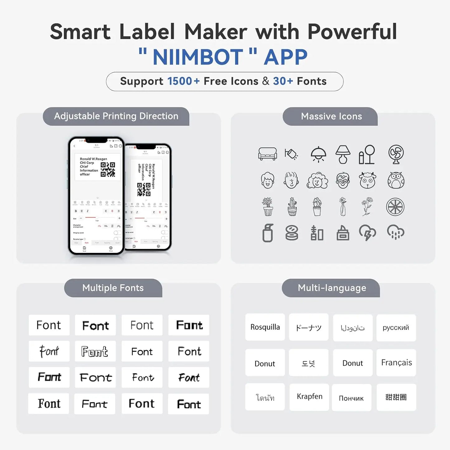 NiiBand B1 Bluetooth Label Printer