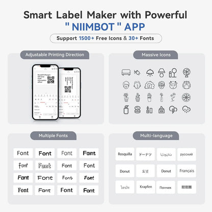 NiiBand B1 Bluetooth Label Printer