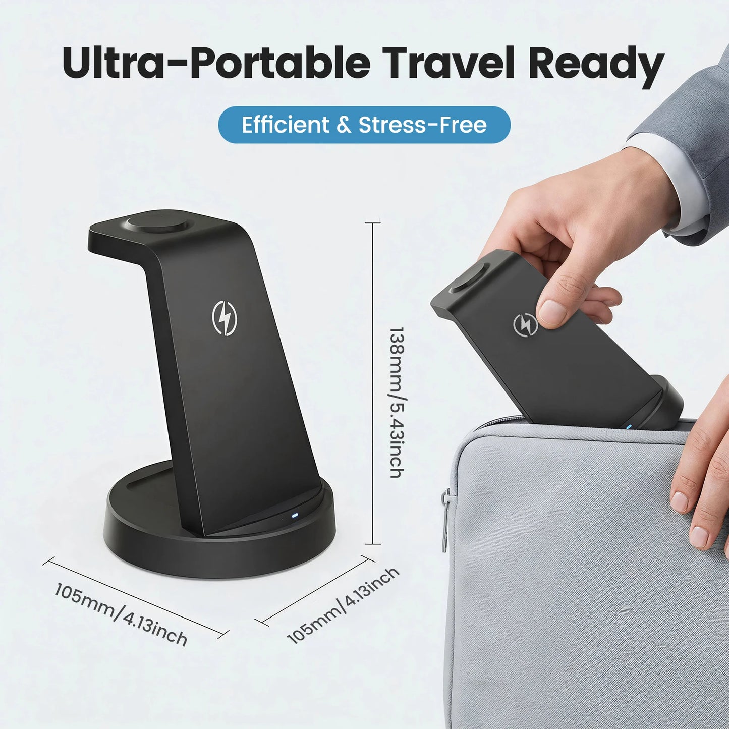 FlexCharge Voyager 3-in-1 Magnetic Wireless Charging Station