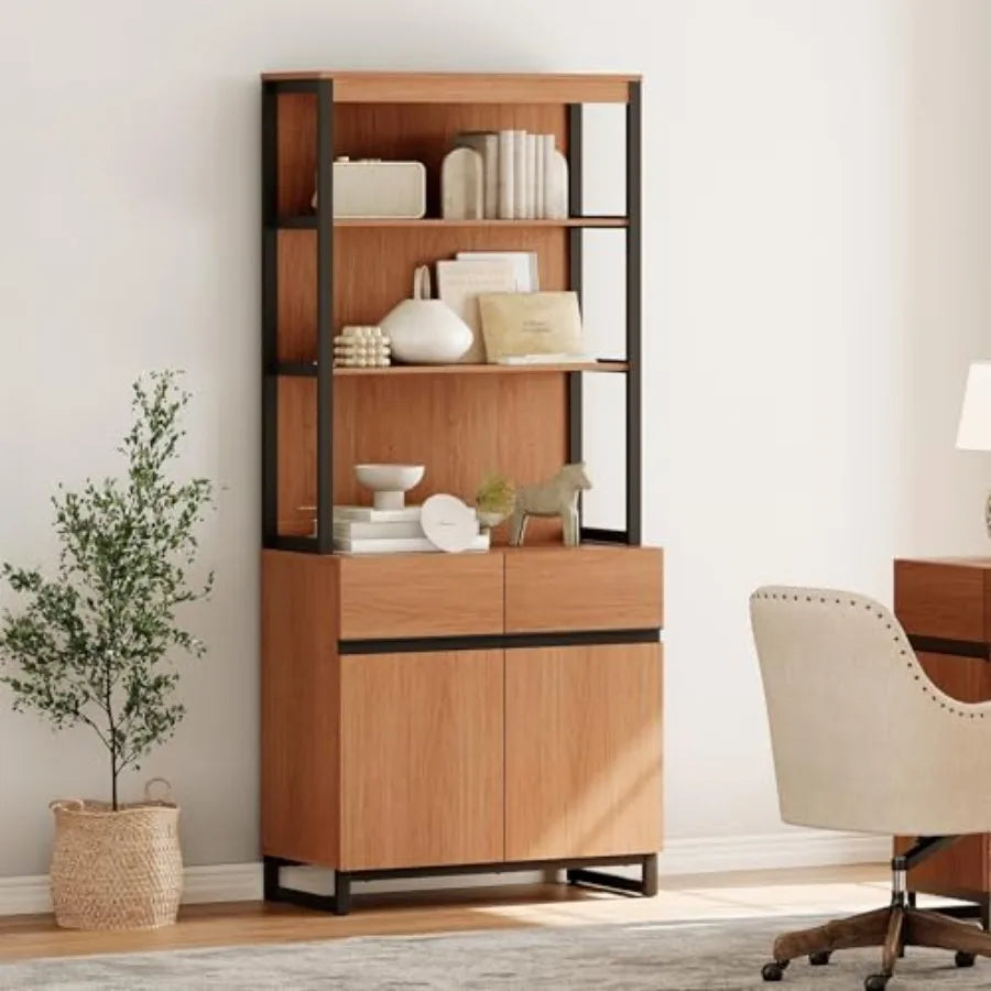 Ravenport Bookcase with Storage Cabinet & Adjustable Shelves
