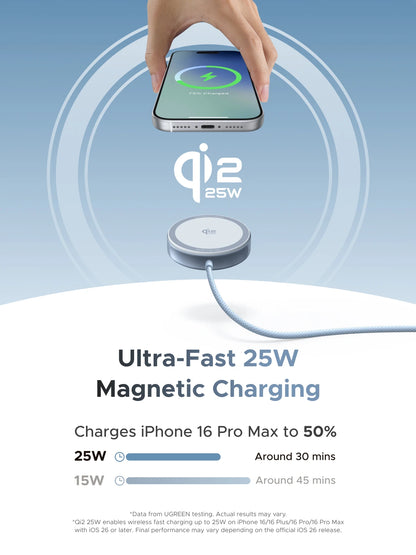 Qi2 Certified Magnetic Wireless Charger