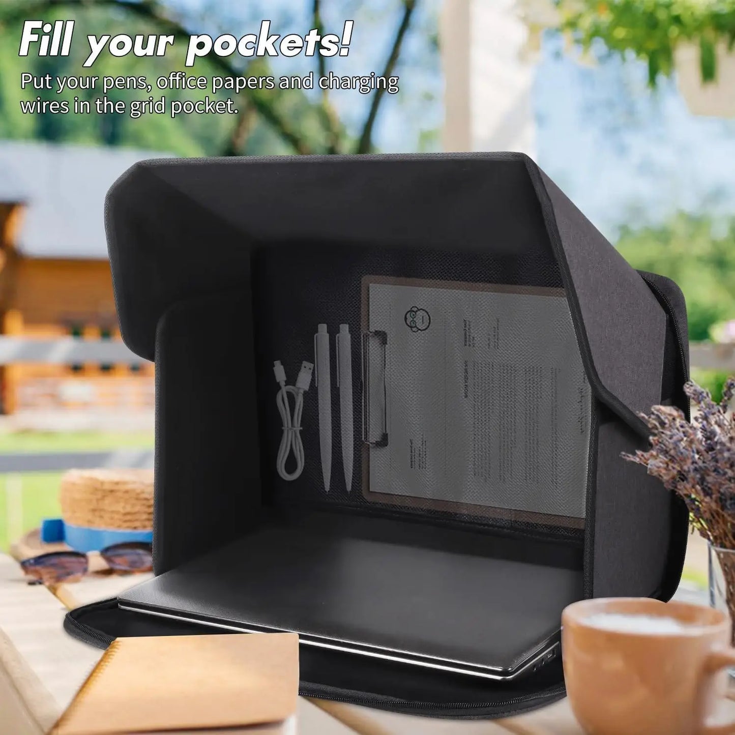 Laptop Sun Protection Umbrella Cover