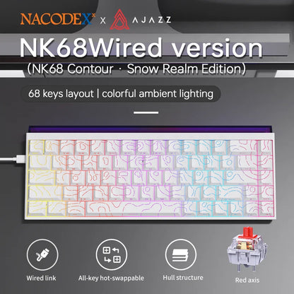 NK68 Hot-Swap Mechanical Keyboard