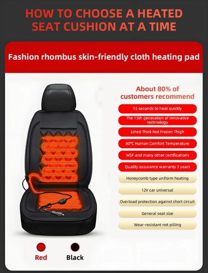 12V Heated Car Seat Cushion