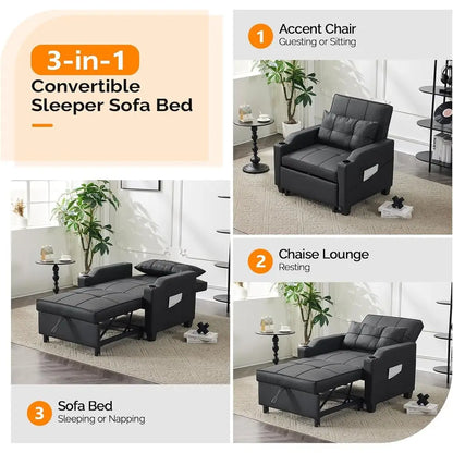 3-in-1 Convertible Sleeper Chair