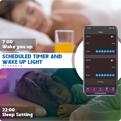 RGB LED Strip Lights with App & Remote Control
