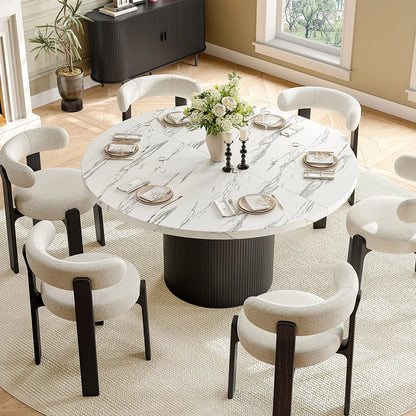 Marchetti Fluted Round Dining Table