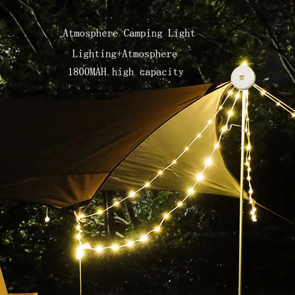 2-in-1 Rechargeable Camping Lantern & Reel Light