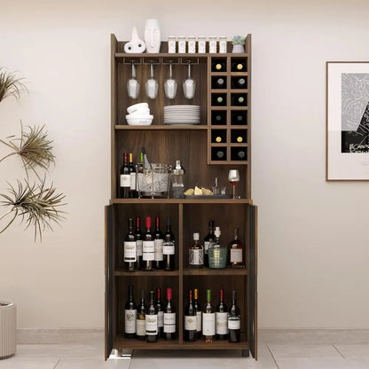 Tall Wine Bar Cabinet