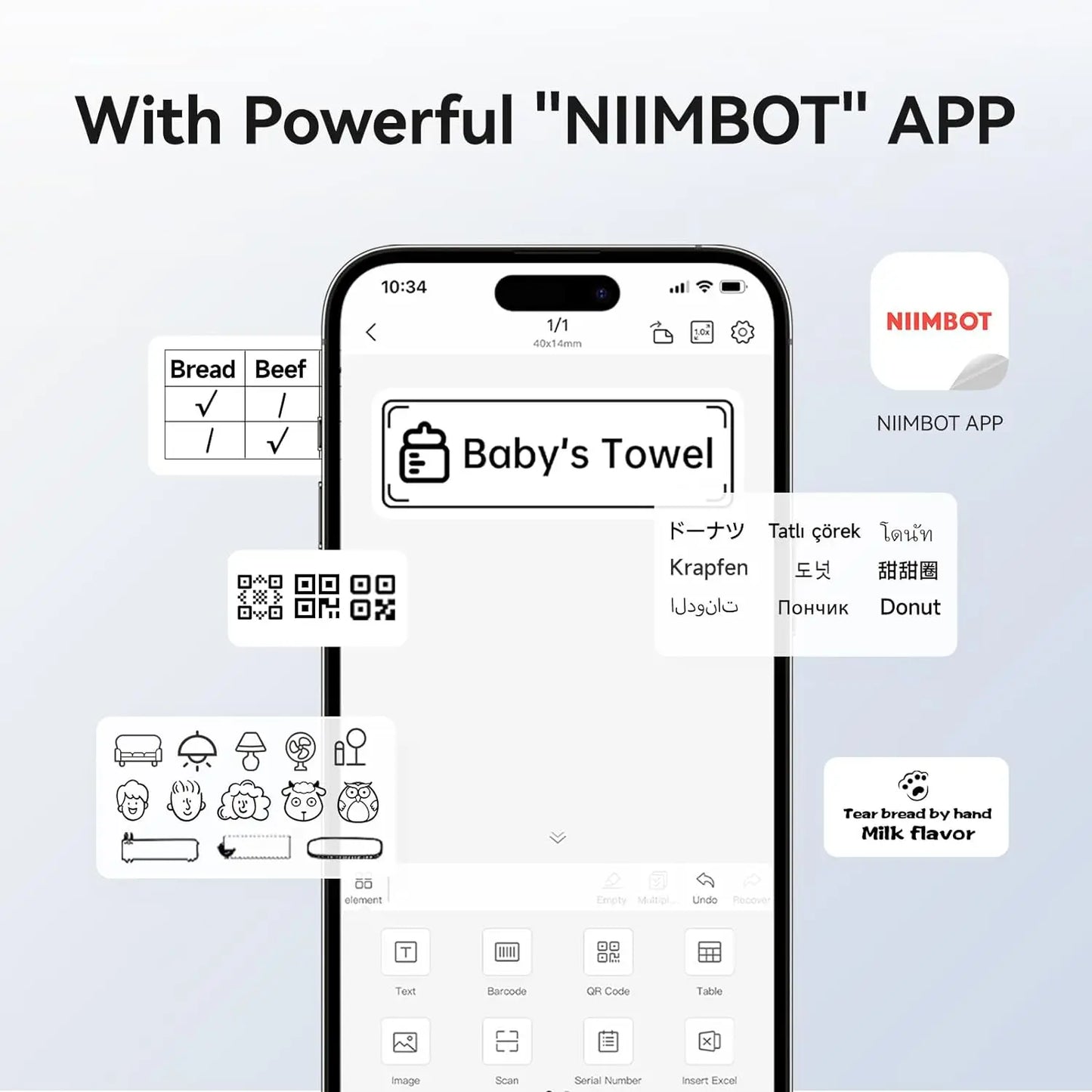 NiiStick B1 Thermal Label Printer