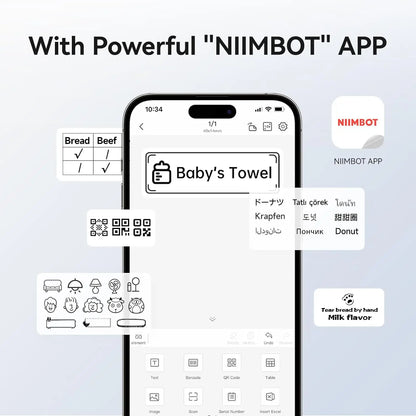 NiiBand B1 Bluetooth Label Printer