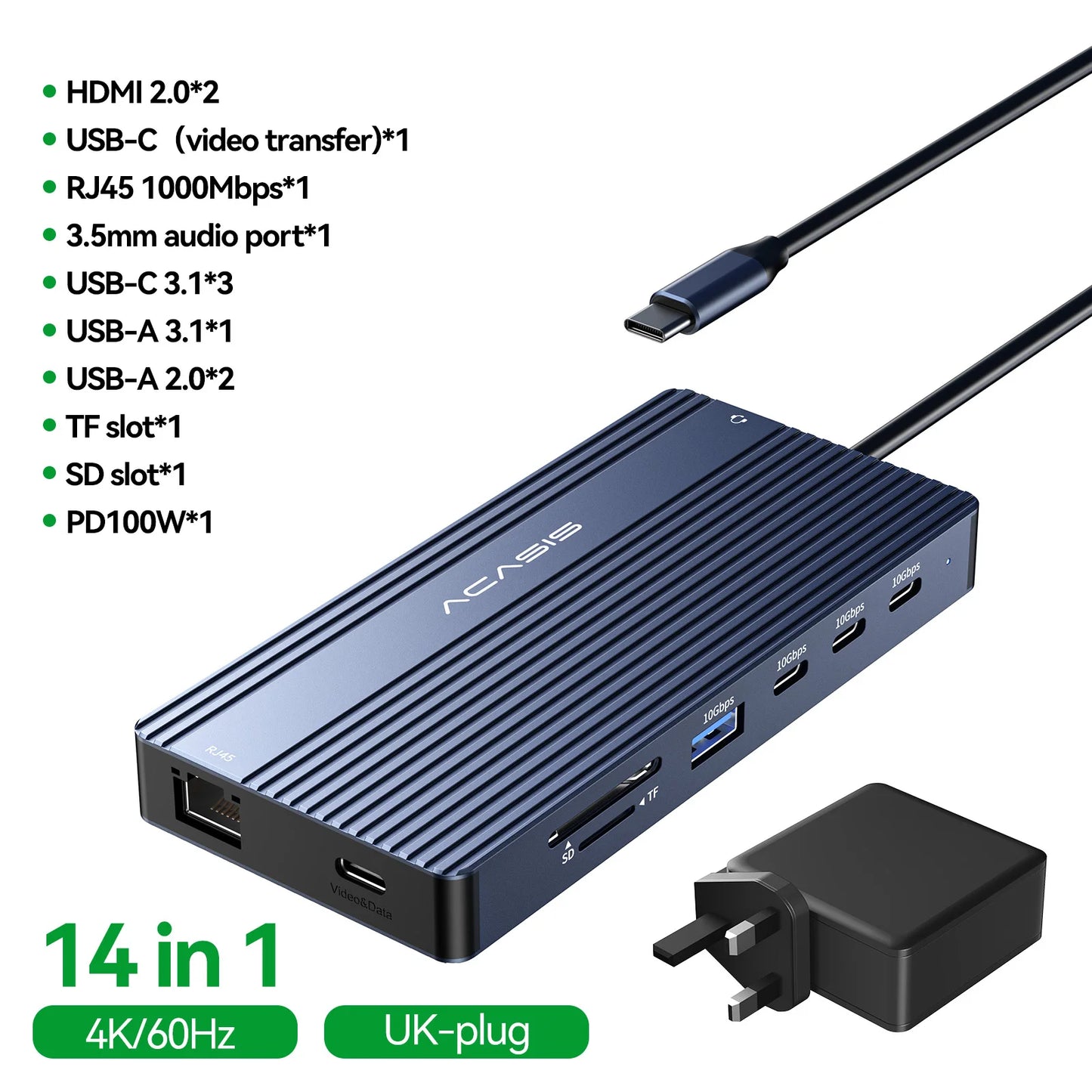 Acasis 14-in-1 Docking Station