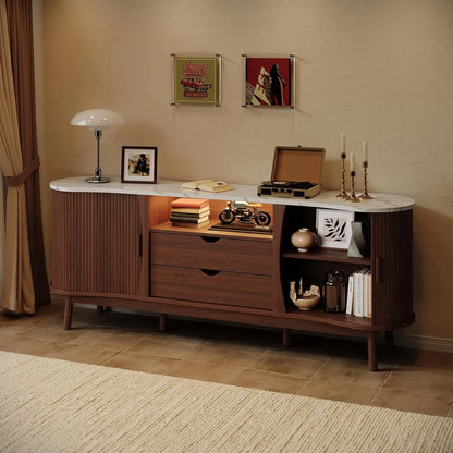Hollis Fluted Media Console