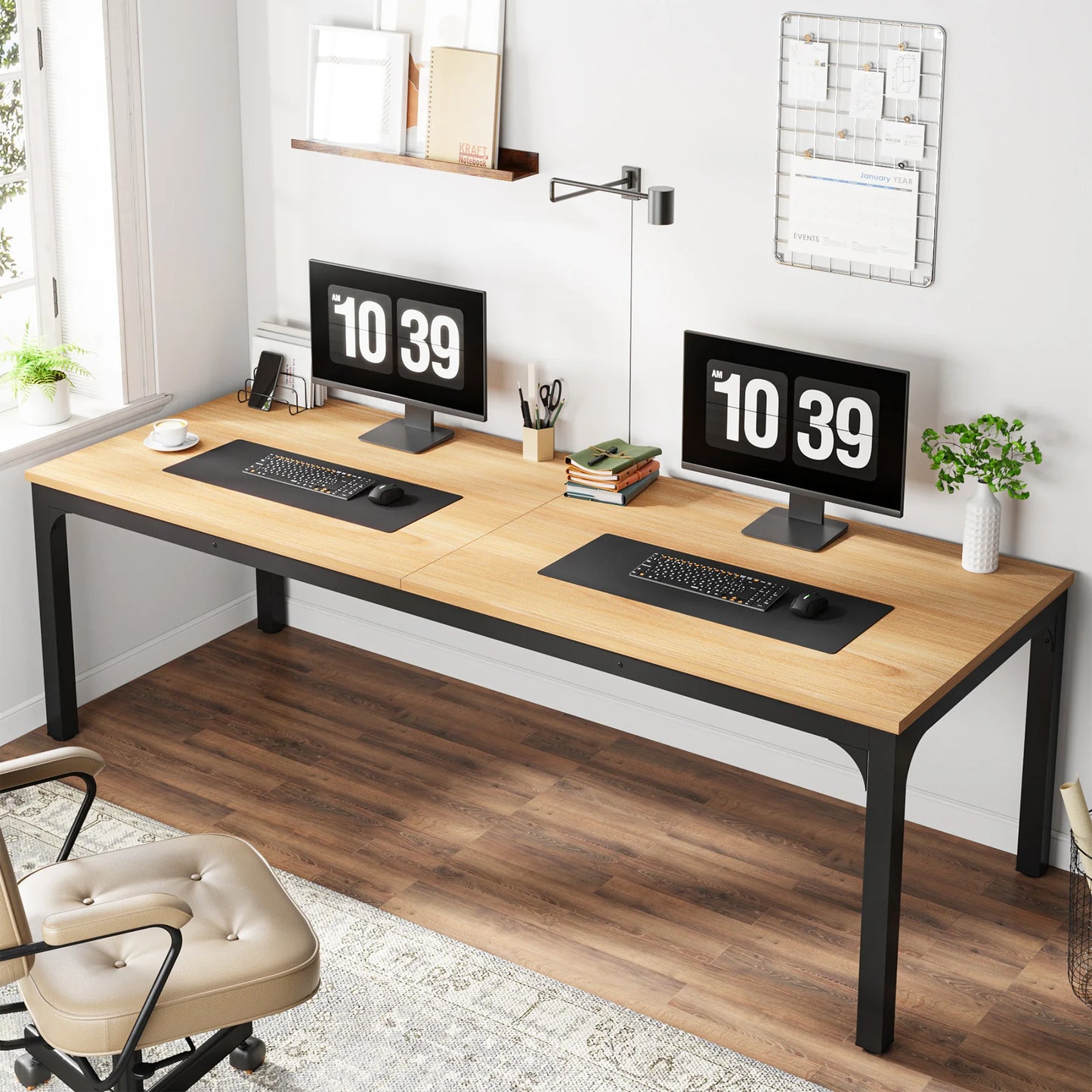 Tribesigns 78.7" Extra-Long Dual Workstation Desk