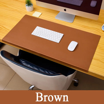 PU Leather Desk Mat with Wrist Support