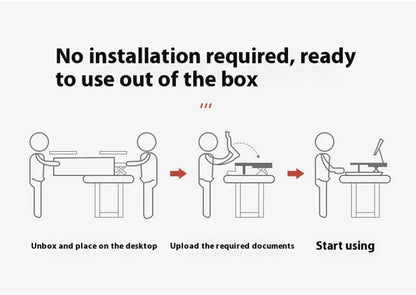 Foldable Laptop Desk with Storage & Keyboard Tray