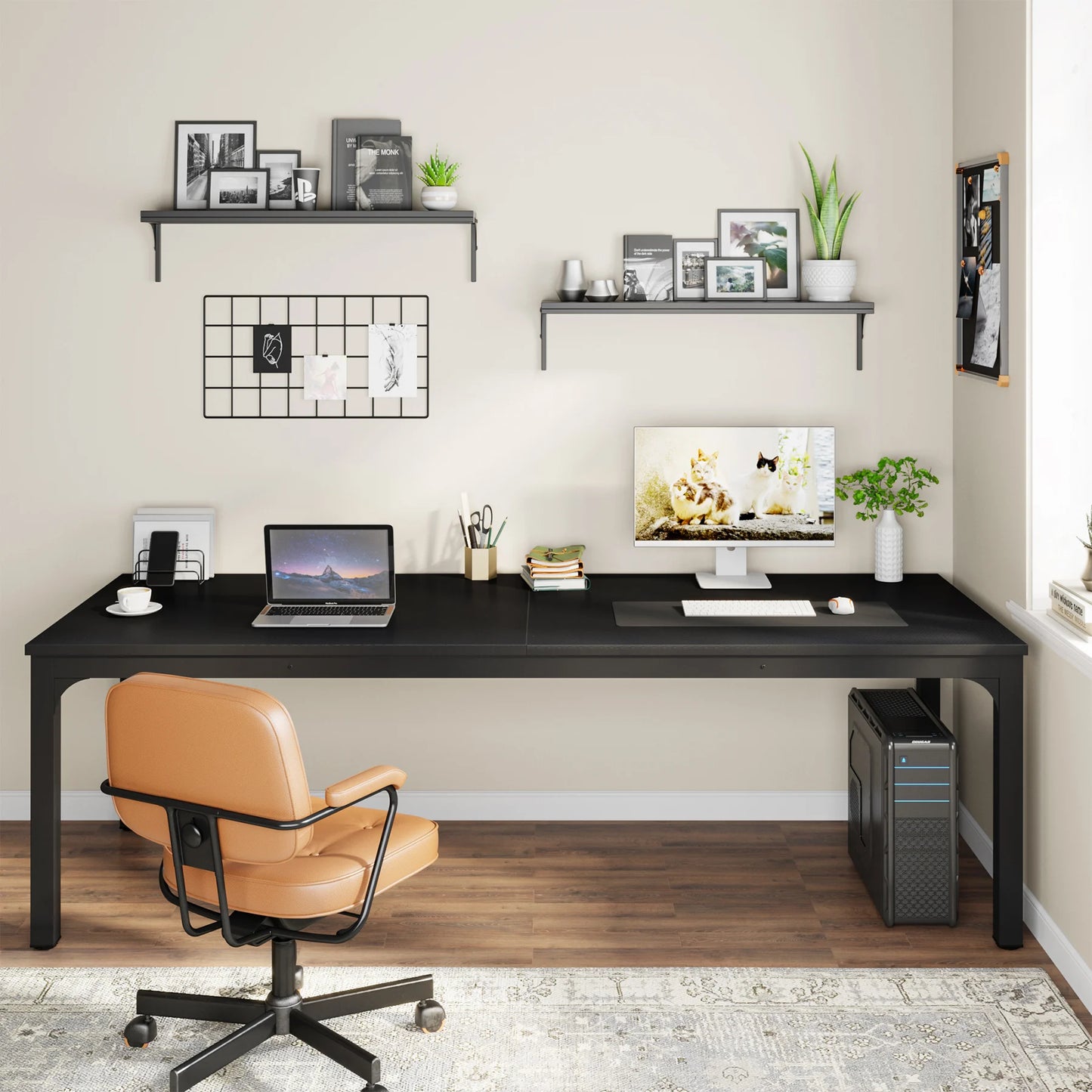 Tribesigns 78.7" Extra-Long Dual Workstation Desk
