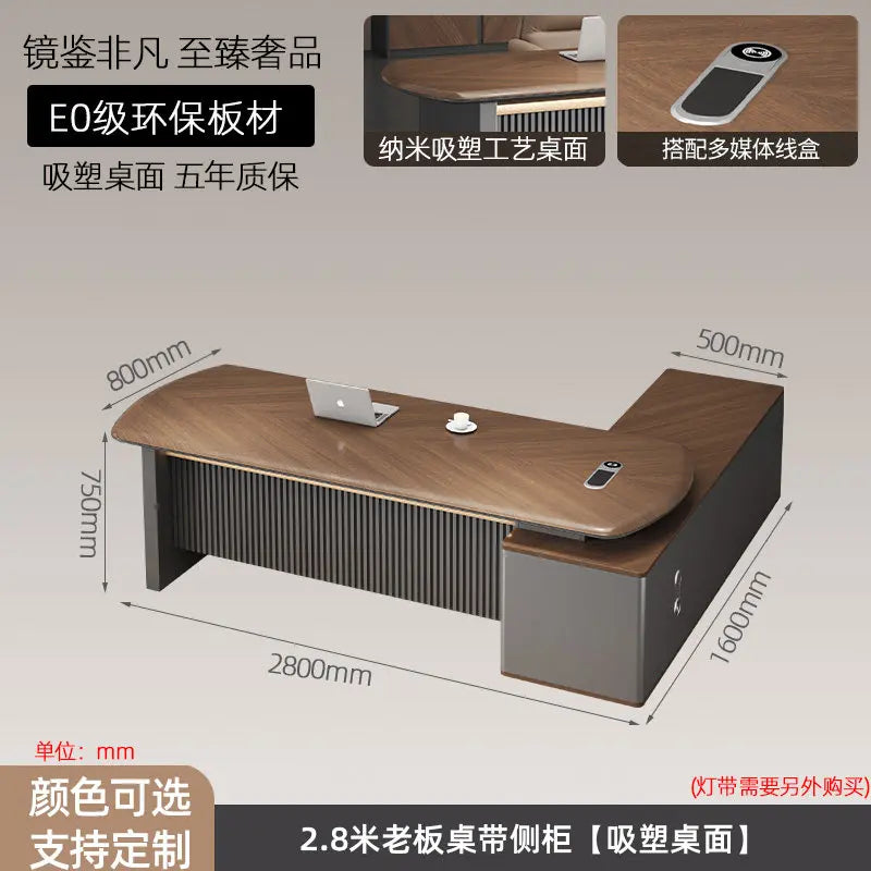 Dominion Executive L-Shaped Desk