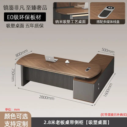 Dominion Executive L-Shaped Desk