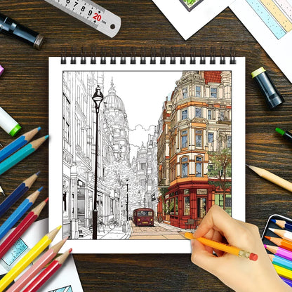 Spiral-Bound Adult Coloring Book