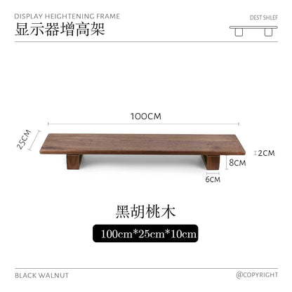 Black Walnut Adjustable Desk Riser