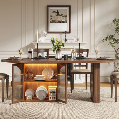 Thackeray Walnut Oval Dining Table