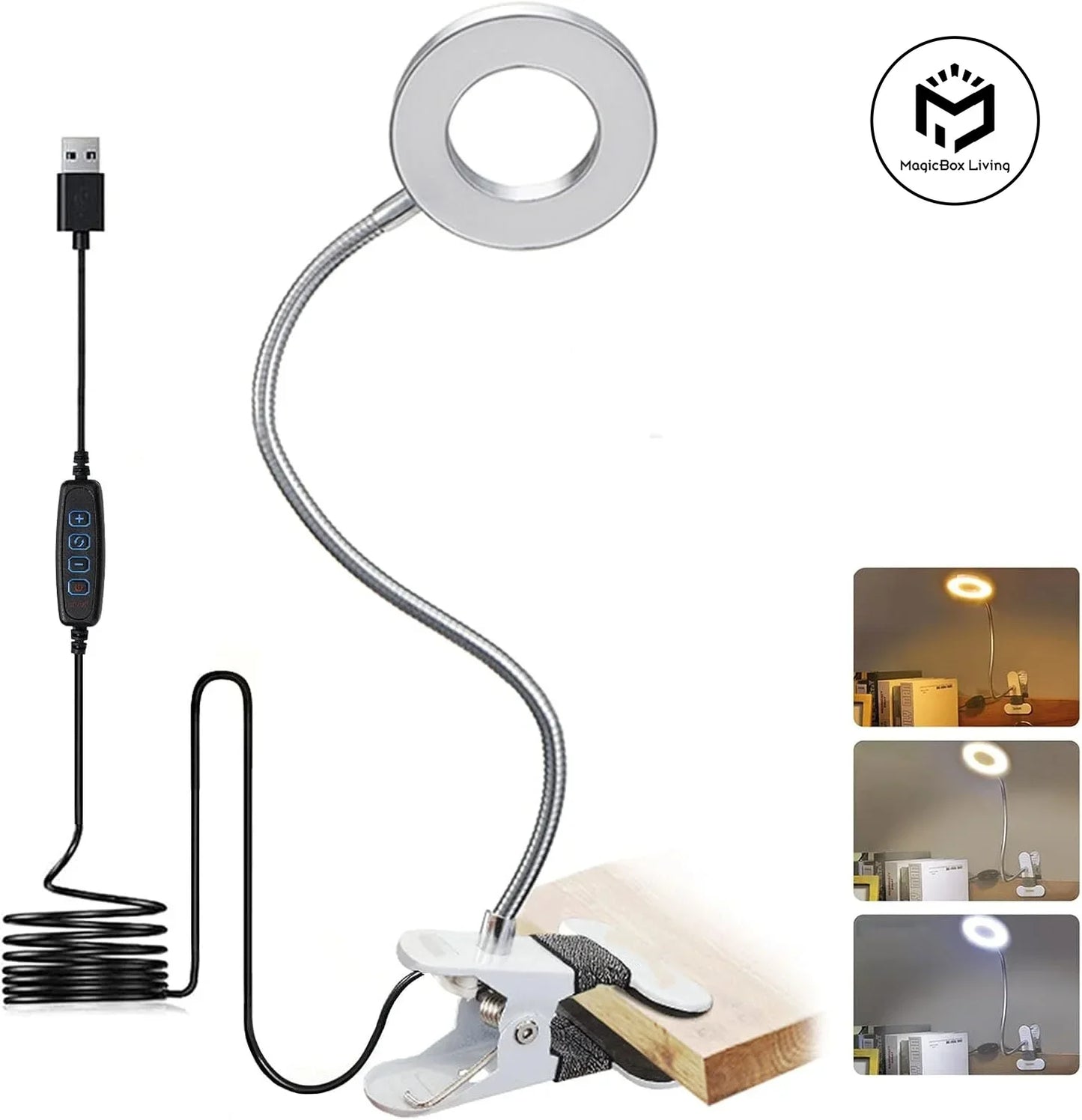Ring Clamp LED Desk Lamp