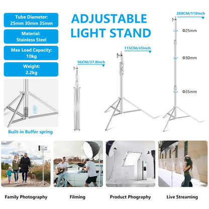 2.9M Studio Light Stand Tripod