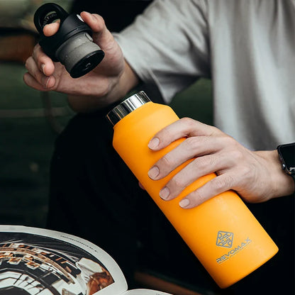 950ml Insulated Steel Thermos Flask, No-Spill Lid