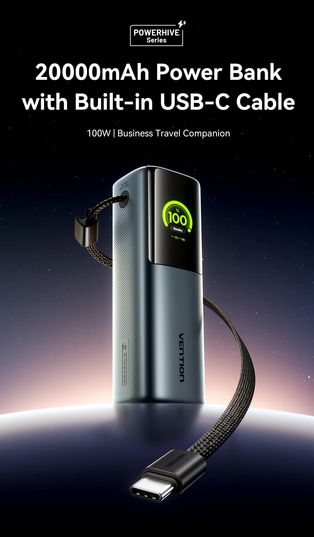 Vention 20000mAh Power Bank