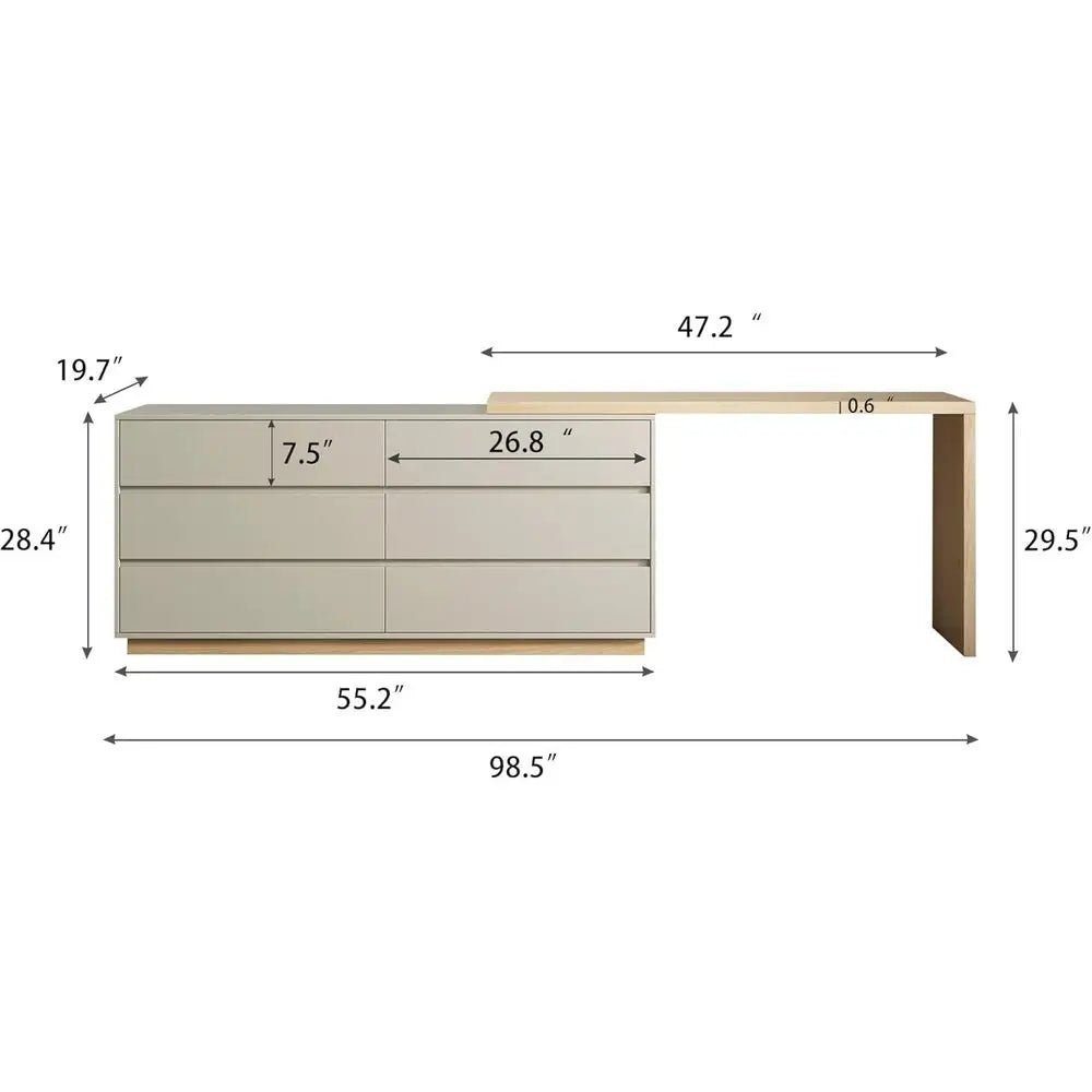 Meridian Expandable L-Desk