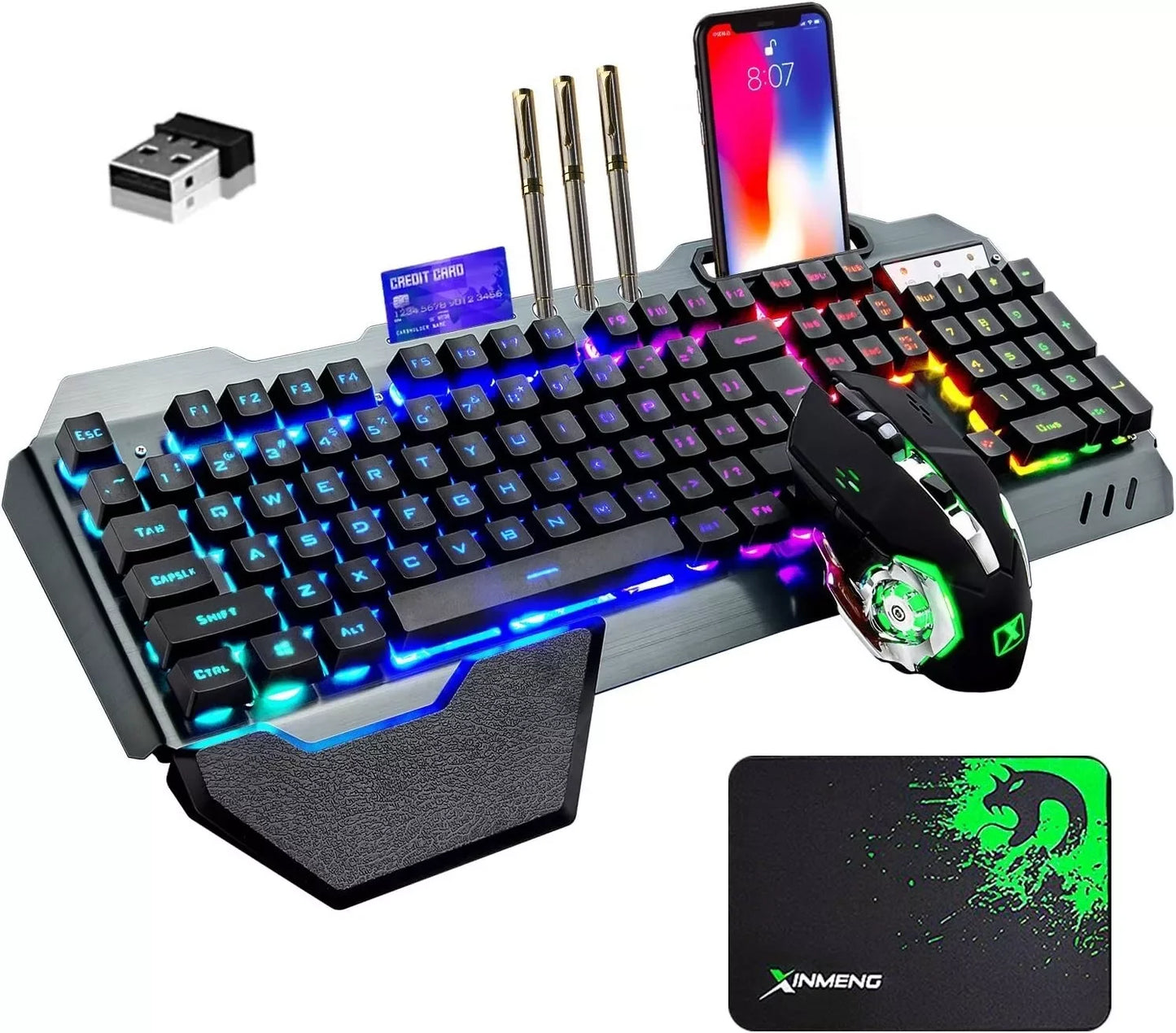 Wireless Gaming Keyboard and Mouse Combo
