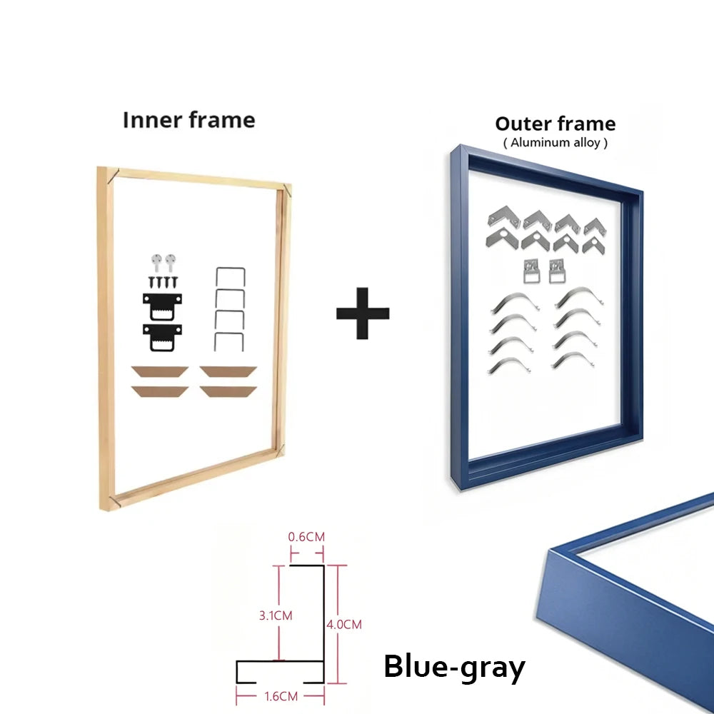 Metal and Wood Canvas Frame Kit