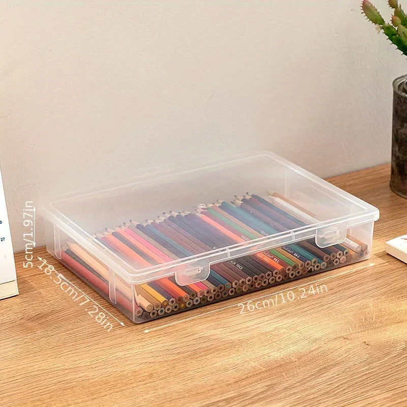 Clear Plastic Pencil Case Organizer