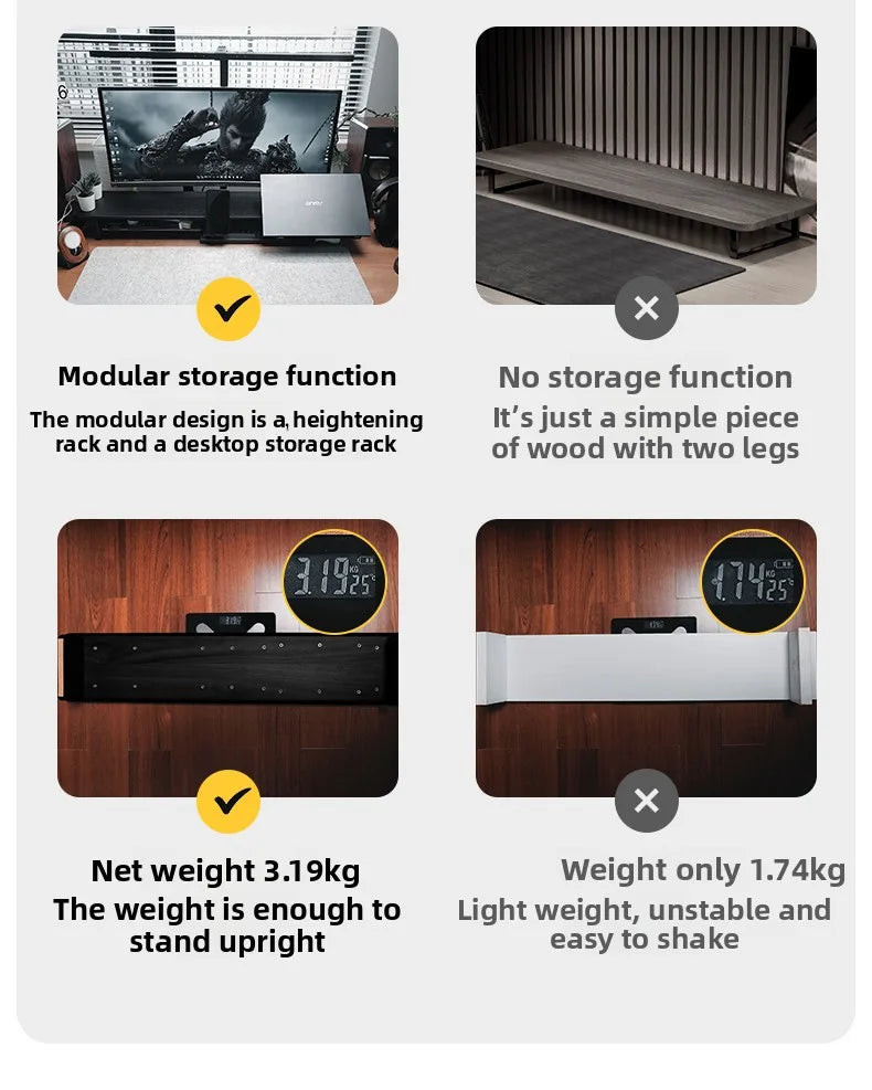 DeskMaster Modular Monitor Riser & Workspace Organizer
