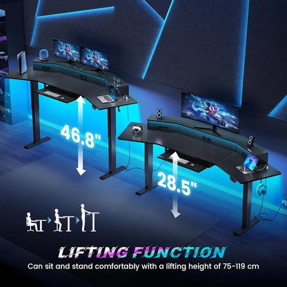 LED Gaming Standing Desk
