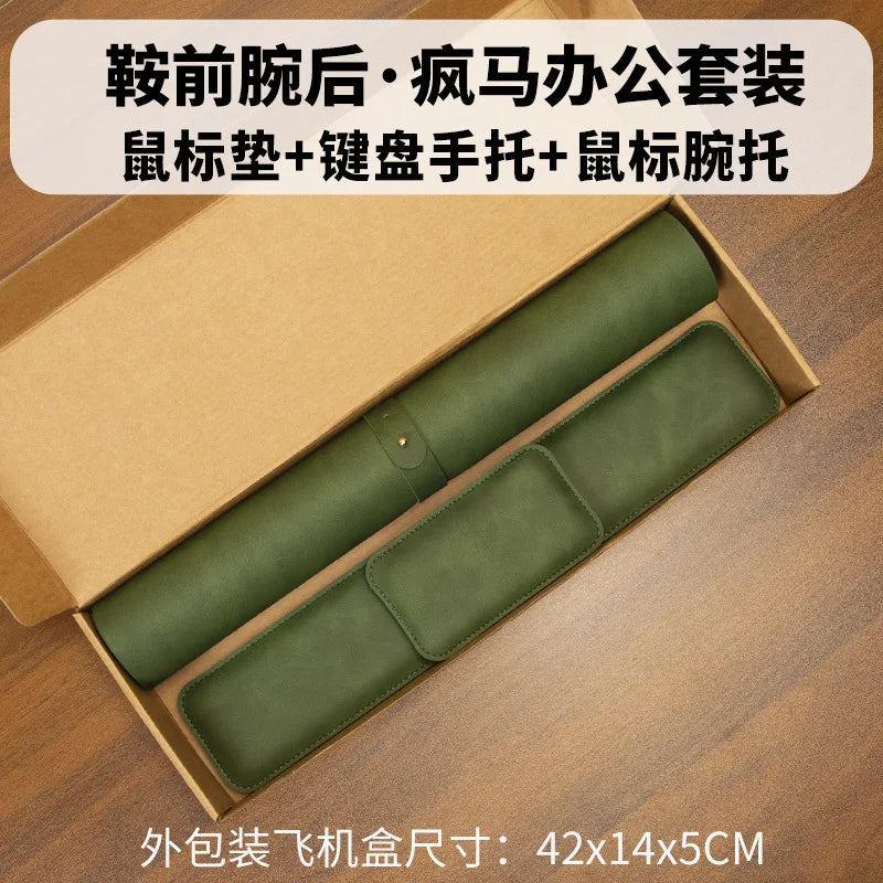 LuxPad Waterproof PU Desk Mat Set