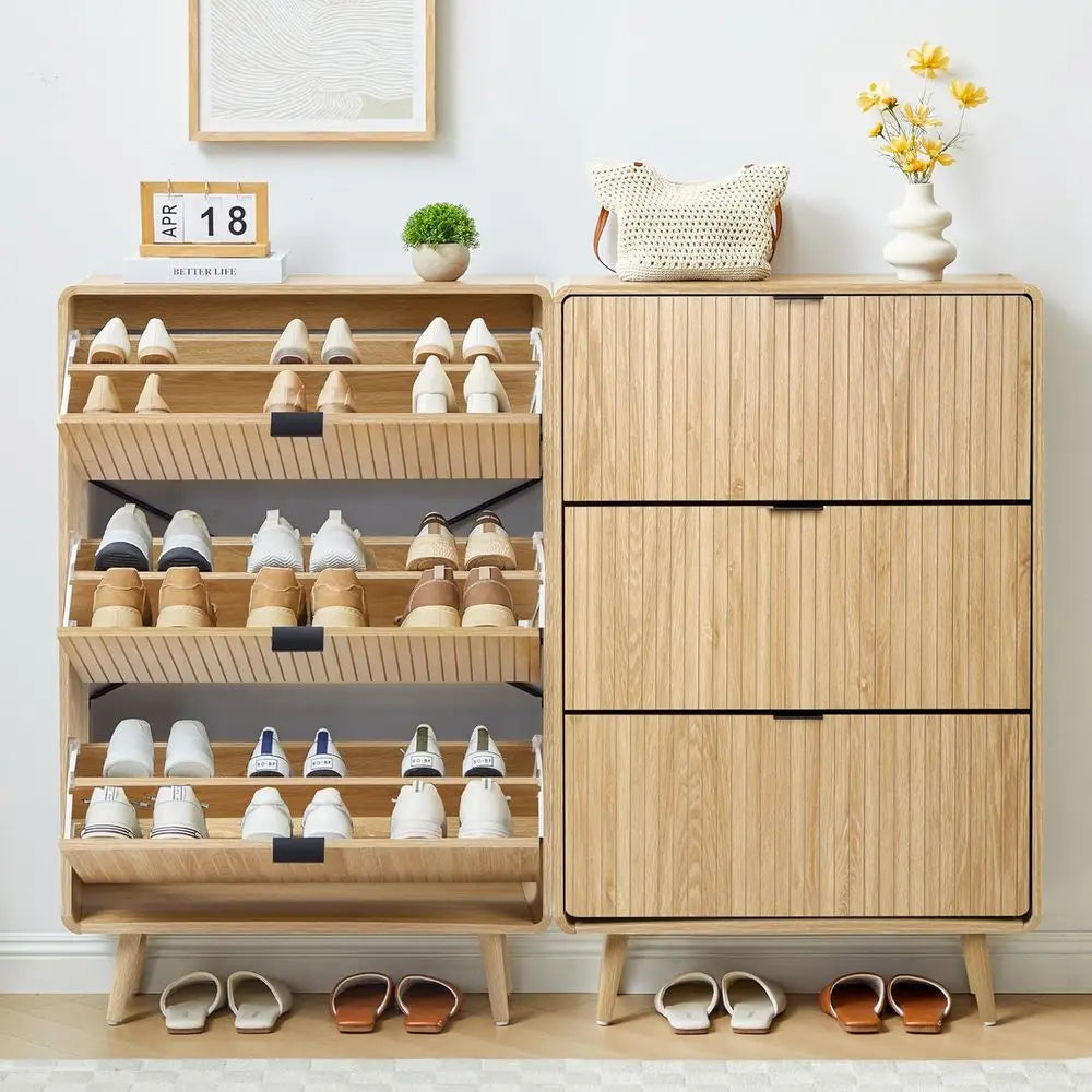 Slim 3-Tier Shoe Cabinet