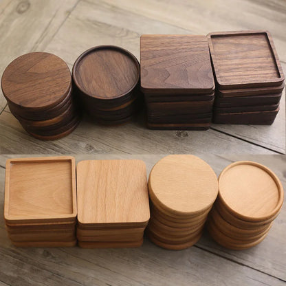 Solid Wood Round Coaster