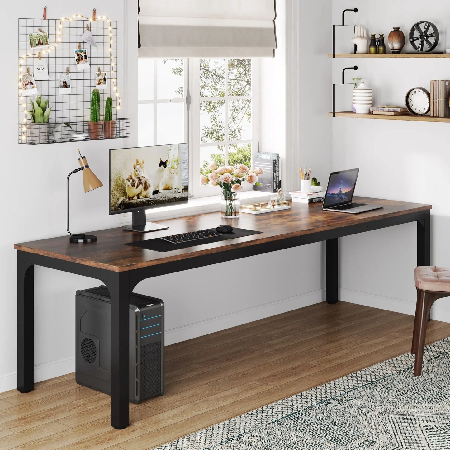 Tribesigns 78.7" Extra-Long Dual Workstation Desk