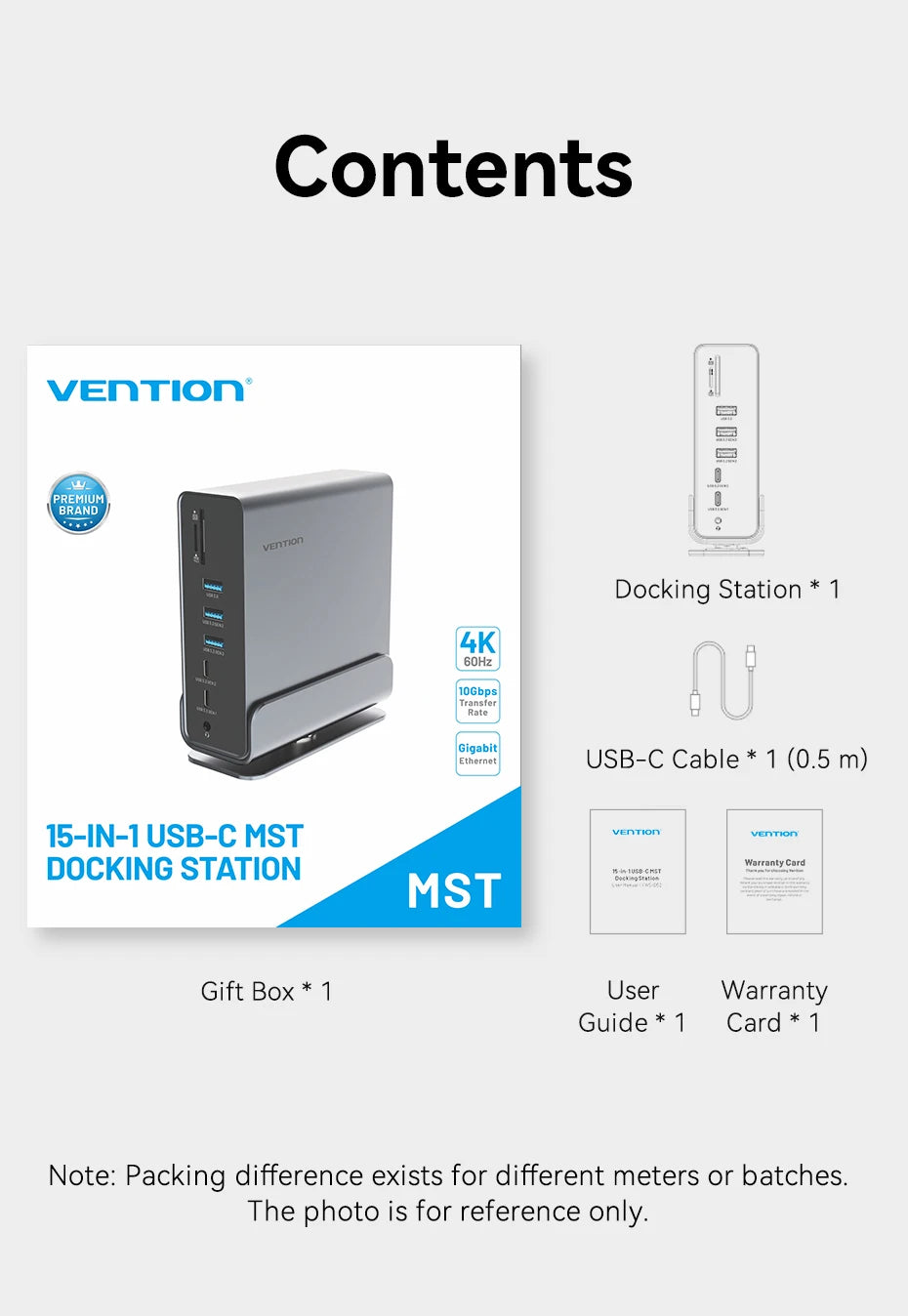 Vention 15-in-1 Docking Station