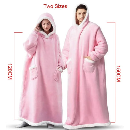 Oversized Fleece Blanket Hoodie
