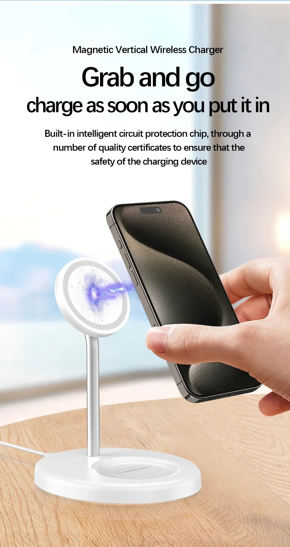 MagStand Duo Magnetic Wireless Charging Station