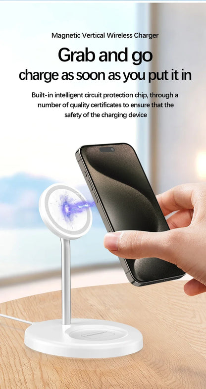 MagStand Duo Magnetic Wireless Charging Station
