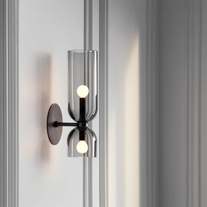Smoked Glass Nordic Wall Lamp