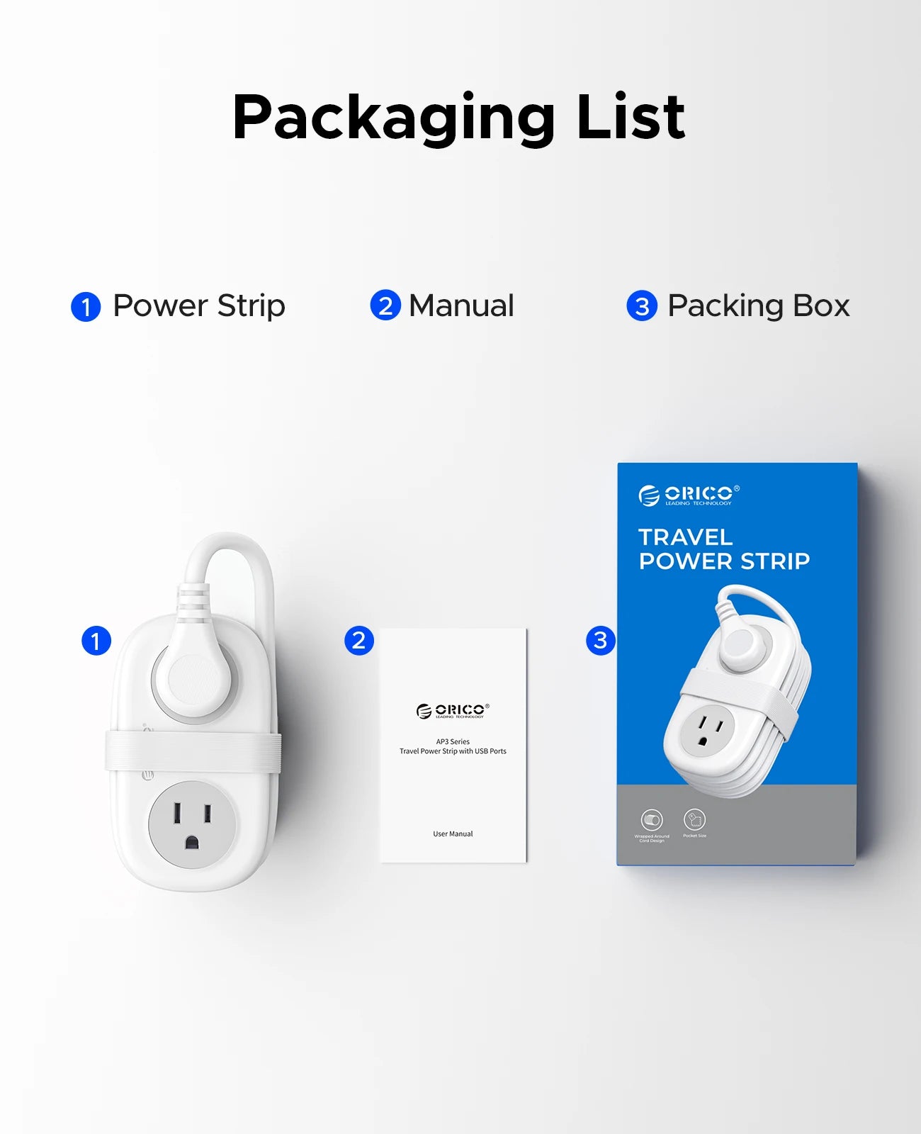 ORICO 4-Outlet Power Strip
