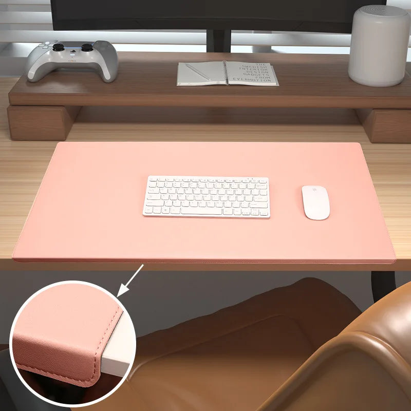 PU Leather Desk Mat with Wrist Support