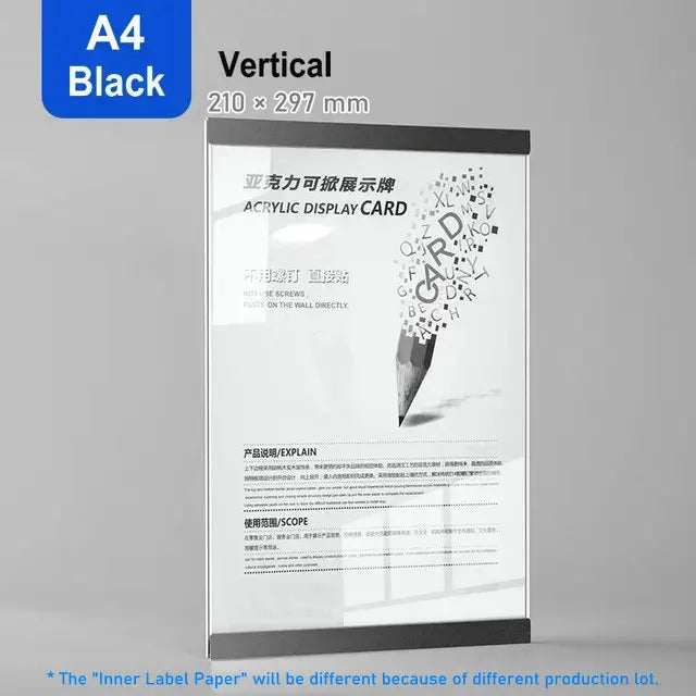 Magnetic Acrylic Photo Frame, Adhesive Mount