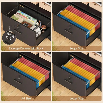 Reversible L-Shaped Standing Desk